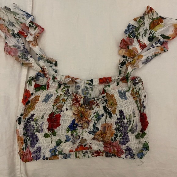 Floral Crop Top - Picture 1 of 2